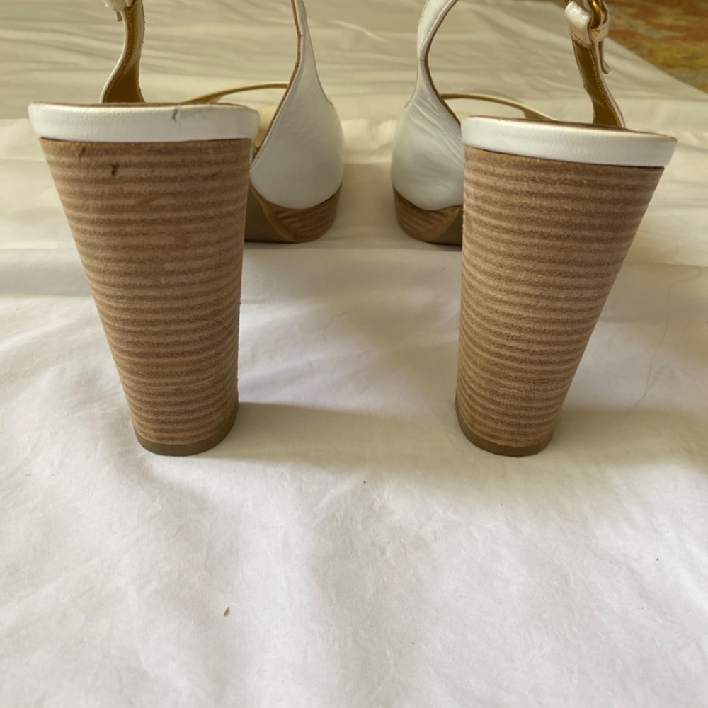 Walter Steiger Platform White Slingbacks - image 4